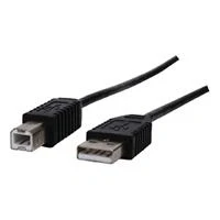 Abbildung von MediaRange Kabel USB 2.0 Anschluss A =&gt; B 2x Stecker schwarz 3 Meter