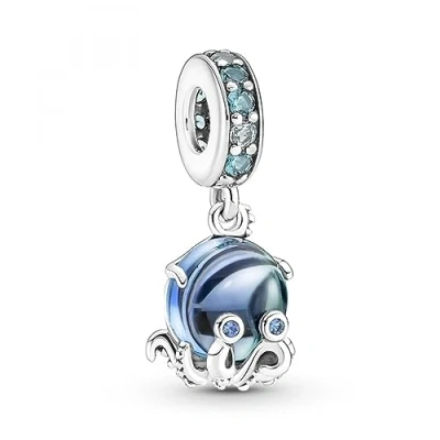 Abbildung von Pandora Bead Charm Anhänger Cute Octopus 791694C01 Silber