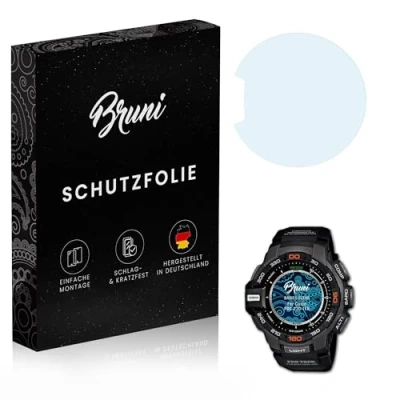 Abbildung von Bruni Schutzfolie kompatibel mit Casio PRG 270 1ER Folie, glasklare Displayschutzfolie (2X)