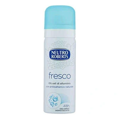 Abbildung von Neutro Roberts, Deodorant Fresco Classico, Zero Aluminiumsalze, keine Flecken, mit reinem Glycerinöl, für Damen und Herren, dermatologisch getestet, 50 ml, 48h
