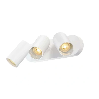 Abbildung von SLV ASTO TUBE Deckenleuchte, Deckenspot, Aufbauleuchte, Innenbeleuchtung für Wohnzimmer, Schlafzimmer, Küche, Diele, Kinderzimmer Aluminium, zylindrisch, max. 3x10W, weiß