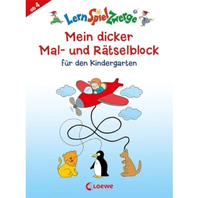 Abbildung von LernSpielZwerge Mein dicker Mal und Rätselblock für den Kindergarten: Beschäftigung Kinder ab 4 Jahre (LernspielZwerge Sammelblock)