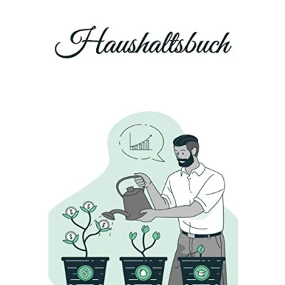 Abbildung von Haushaltsbuch: Finanzplaner und Organizer zum Tracken von Ausgaben Einnahmen im Haushalt Budgetplaner für ein Jahr