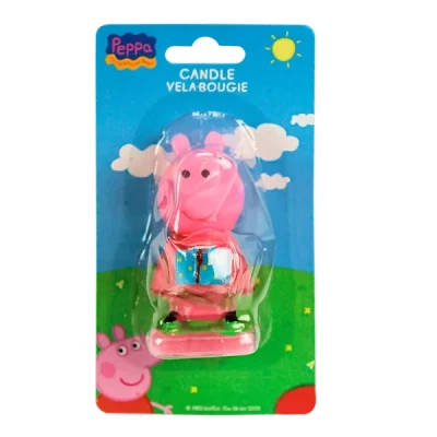 Abbildung von Dekora Kerzen Deko Set von 3D Geburtstagskerzen Peppa Wutz für Kindertorten 7.5 cm, Mehrfarbig, 7,5 cm