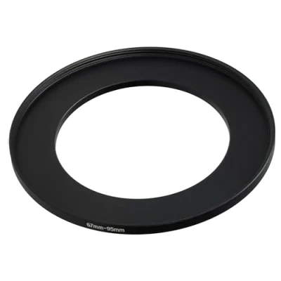 Abbildung von vhbw Step Up Ring Adapter von 67 mm auf 95 für Kamera Objektiv Filteradapter, Metall, Schwarz