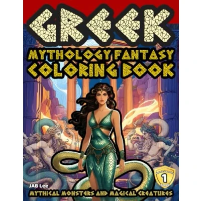 Abbildung von Greek Mythology Fantasy: 51 Mythical Monsters and Magical Creatures Coloring Book for Adults (Mythical Realms: A Fantasy Series of Legendary Creatures, Band 1)