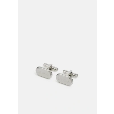 Abbildung von HUGO E Classic Manschettenknopf silvercoloured, Herren, Größe: One Size, Silver/coloured