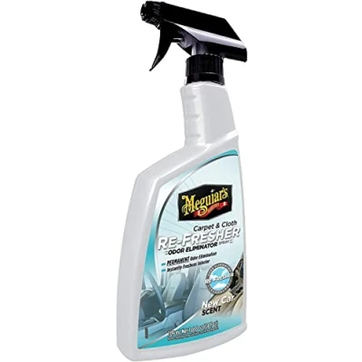 Abbildung von Meguiar&#039;s G180724EU Carpet und Fabric Refresher, Polsterauffrischer &amp;Geruchsentferner, grau , schwarz