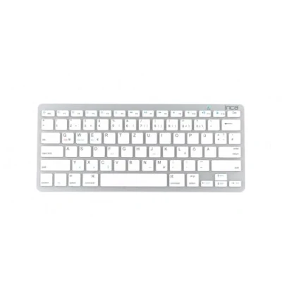 Abbildung von inca IBK 569BT Smart Silber Bluetooth 3.0 Technologie für kabellose Verbindung 78 Tasten, darunter 12 programmierbare Multimediatasten (zugänglich über FN+ Kombination)