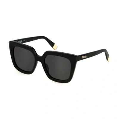Abbildung von Furla Damen Sfu776 Sonnenbrille, Schwarz (Shiny Black), 66
