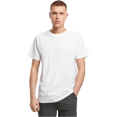 Abbildung von Build Your Brand Mens BY136 Organic Round Neck T Shirt, White, L