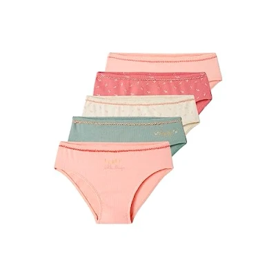 Abbildung von Vertbaudet 5ERPACK Slip für Kinder, Größe: 158, Rosa nude