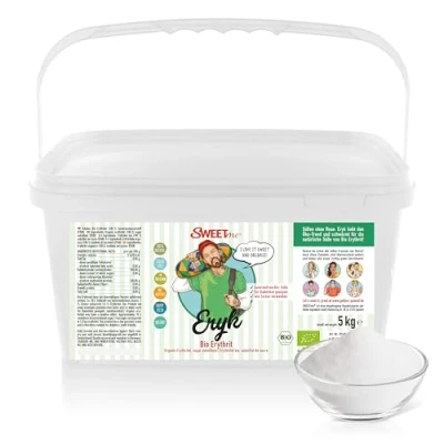 Abbildung von SWEETme® Bio Erythritol 5 kg Erythrit, Eryk Zuckerersatz, kalorienarmes Süßungsmittel, vegan zahnfreundlich, zertifiziert DE ÖKO 003
