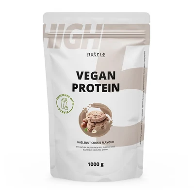 Abbildung von nutri+ High 5 Vegan Protein Pulver Hazelnut Cookie 1000 g