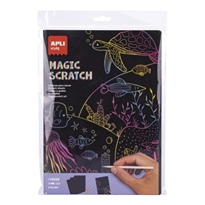 Abbildung von APLI Kids 18226 Magic Scratch 10 Blatt 5 Werkzeuge