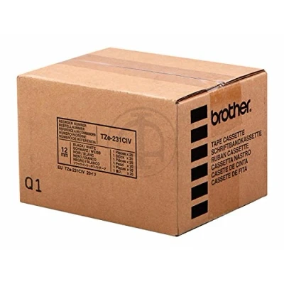 Abbildung von Brother Beschriftungsband TZE231 P touch Schriftbandkassette 12mm