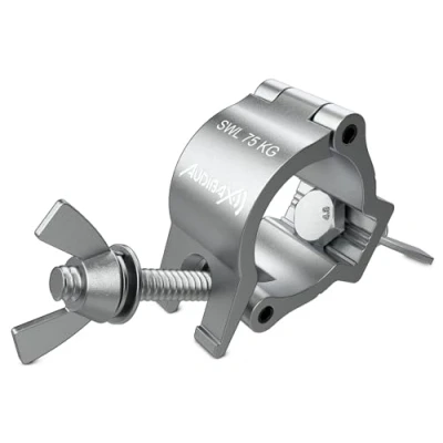 Abbildung von Audibax ACP 354075S Klaue für Truss mit Durchmesser 35 40 mm, Haken Einer maximalen Belastung von 75 kg, Klemme Bühnenlichter, zur Befestigung des beweglichen Kopfes