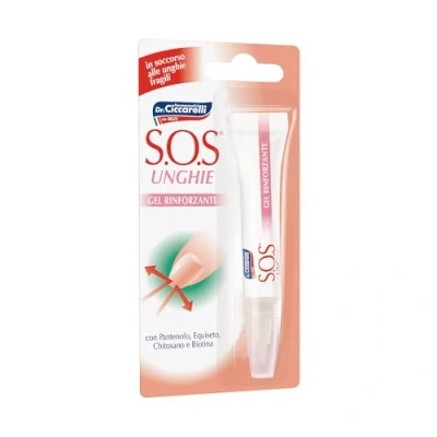 Abbildung von S.O.S Dr Ciccarelli, Nagelstärkungsgel, Entwickelt, um Schwächung der Nägel an Händen und Füßen zu bewältigen lösen, 100% Made in Italy, Dermatologisch Getestet, 10 ml