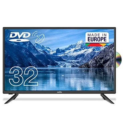 Abbildung von Cello C3220FDE 32&quot; (80 cm Diagonale) HD Ready LED TV mit intergiertem DVD Player, Schwarz