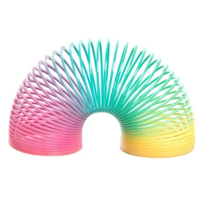Abbildung von Partygeschenke Mini Regenbogen Federspielzeug aus Kunststoff 8er Pack