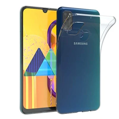 Abbildung von EAZY CASE Hülle kompatibel mit Samsung Galaxy M30s Schutzhülle Silikon, Ultra dünn, Slimcover, Handyhülle, Silikonhülle, Backcover, Durchsichtig, Klar Transparent