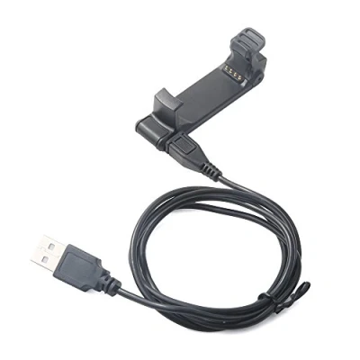 Abbildung von vhbw Ladestation Ladekabel Ladegerät mit Micro USB Kabel kompatibel Uhr Smartwatch Armbanduhr Garmin Forerunner 220 GPS Laufuhr.