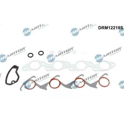Abbildung von DR.MOTOR AUTOMOTIVE DRM12219S Dichtungsvollsatz, Motor ohne Zylinderkopfdichtung mit Ansaugkrümmerdichtung(en), Abgaskrümmerdichtung(en)