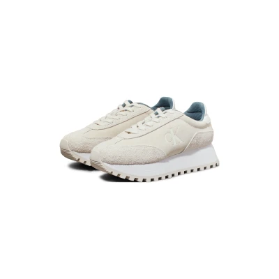 Abbildung von Calvin Klein Jeans Runner Laceup Sneaker low, Damen, Größe: 41, Creamy white/eggshell Schuhe