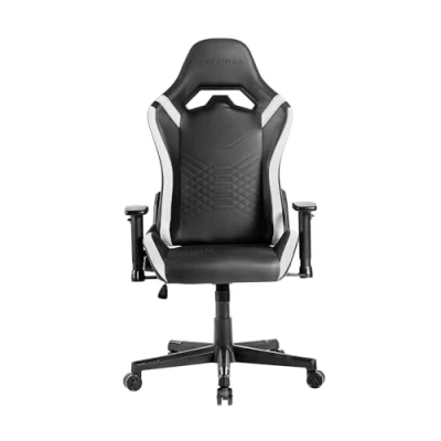 Abbildung von Mars Gaming MGC PRO, Professioneller Stuhl, PU Leder Oberfläche, 2D Armlehnen und 135 Verstellbare Rückenlehne, Soft Touch Lenden Nackenkissen, XL Rollen Klasse 4 Gasfeder, Weiß