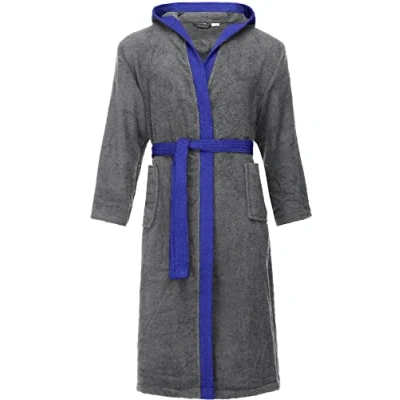 Abbildung von Ladeheid Bademantel, Herren, Größe: Large, Darkgrey/beige