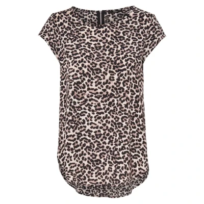 Abbildung von ONLY Damen Onlvic Ss AOP Top Noos Ptm, Pumice Stone/AOP:Leo AOP, 32