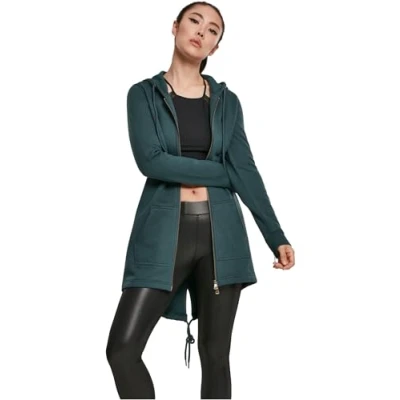 Abbildung von Urban Classics Parka Sweatjacke, Damen, Größe: 4XL, Bottlegreen