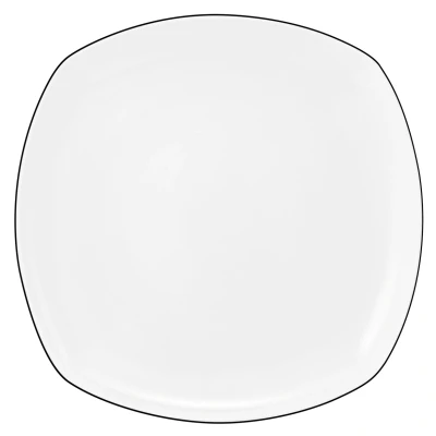 Abbildung von Seltmann Weiden Lido Black Line Speiseteller eckig 26 cm