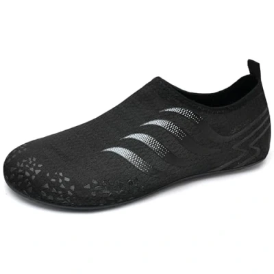 Abbildung von IceUnicorn Badeschuhe Damen Strandschuhe Herren Barfuss Socken Schwimmschuhe Aquaschuhe Wasser leich(655Schwarz,42/43EU)
