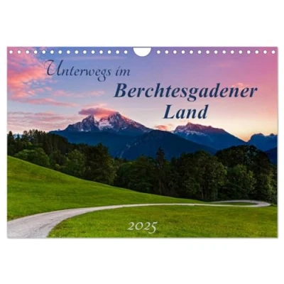 Abbildung von Unterwegs im Berchtesgadener Land 2025 (Wandkalender DIN A4 quer), CALVENDO Monatskalender