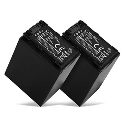 Abbildung von CELLONIC 2X NP FV100, FV30, FV70 Akku kompatibel mit Sony FDR AX33 AX53 AX700 AX100 NX80 CX625 CX450 CX900 CX680 CX675 PJ675 NPFV70 7.2V 7.4V 3300mAh