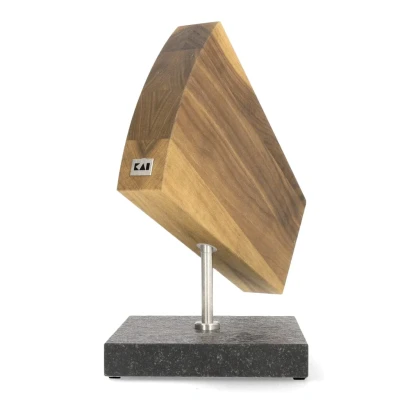 Abbildung von kai DM 0794, Schlitzmesserblock, Granit, Holz, Schwarz, Edelstahl, 1 Stück(e), 180 mm, 310 mm