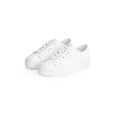 Abbildung von Calvin Klein Jeans Flatform Sneaker low, Damen, Größe: 36, Triple bright white Schuhe