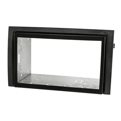 Abbildung von tomzz Audio 2450 018 Doppel DIN Radioblende Set kompatibel mit Skoda Fabia 6Y Facelift Bj.2003 2006 schwarz Einbaukit