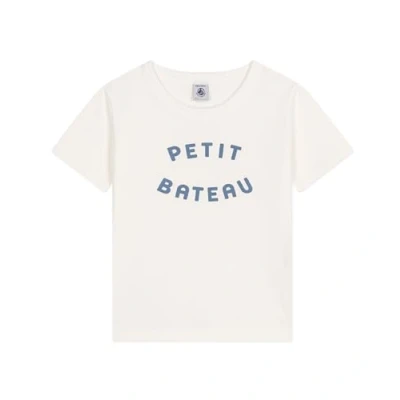 Abbildung von Petit Bateau KIDS TEE Makari Unisex Tshirt print für Kinder, Größe: 152, Marshmallow