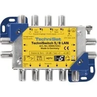 Abbildung von TechniSat TECHNISWITCH 5/8 MINI LAN, Multischalter / Satverteiler inkl. LAN für 8 Teilnehmer, 100m Entfernung überbrückbar, DOCSIS Signal Übertragung