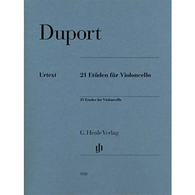 Abbildung von 21 Etüden für Violoncello: Instrumentation: Violoncello solo (G. Henle Urtext Ausgabe)