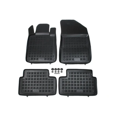 Abbildung von REZAW PLAST 201309 Fußmattensatz Gummi vorne und hinten 4 schwarz Maßgefertigt PEUGEOT: 508 I SW