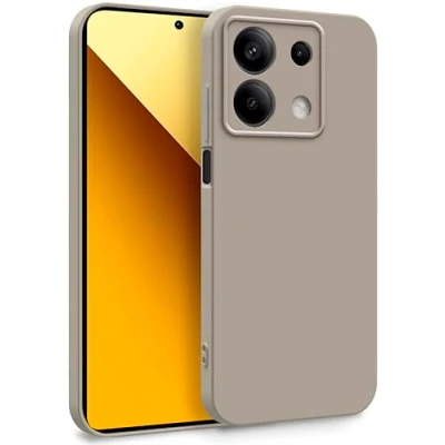 Abbildung von MyGadget Hülle für Xiaomi Redmi Note 13 5G Zweilagige Handyhülle mit Kameraschutz Cover Innenfutter &amp; Silikon außen Grau