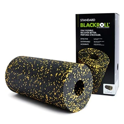 Abbildung von Blackroll Massagerolle BLACKROLL(R) STANDARD black/yellow SCHWARZ/GELB