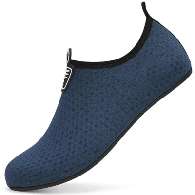 Abbildung von Sixspace Damen Herren Badeschuhe Wasserschuhe Schwimmschuhe Männer Frauen Aquaschuhe Surfschuhe Strandschuhe Barfußschuhe(Dunkelblau 36 EU)