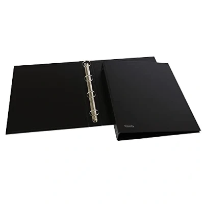 Abbildung von Favorit Ringordner Sprint aus Karton, 22 x 30 cm, 4 runde Ringe, mm, schwarz
