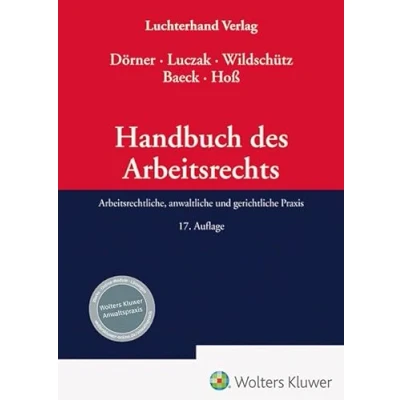 Abbildung von Handbuch des Arbeitsrechts: Arbeitsrechtliche, anwaltliche und gerichtliche Praxis