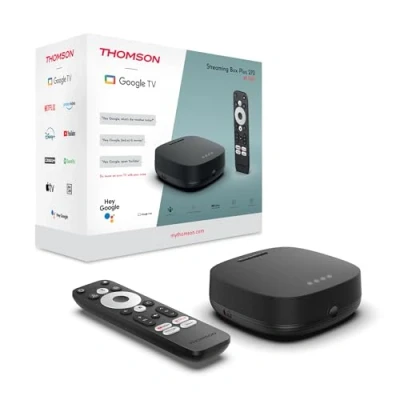 Abbildung von Thomson Streaming Box Plus 270, Android TV (Googlecast, Bluetooth, IR Remote Control, HDMI, WiFi, H.264, HEVC H.265), 4K