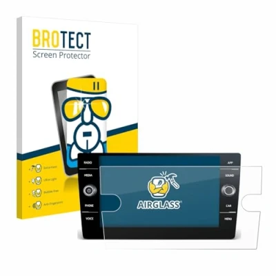 Abbildung von BROTECT Schutzglas für Volkswagen T6 2021 Discover Media 8&quot; Schutzfolie Panzer Folie Glas [Extrem Kratzfest 9H, Anti Fingerprint